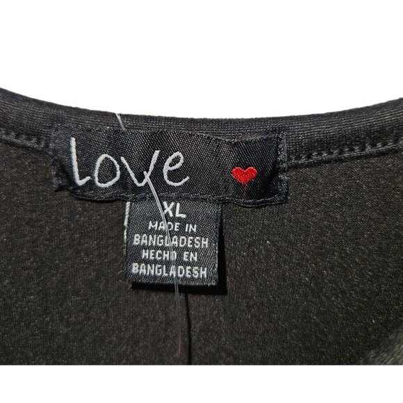 Skiva International Maxi Dress Love XL 14 16 Soft Cut Out Stretch Empire Black - Picture 11 of 15